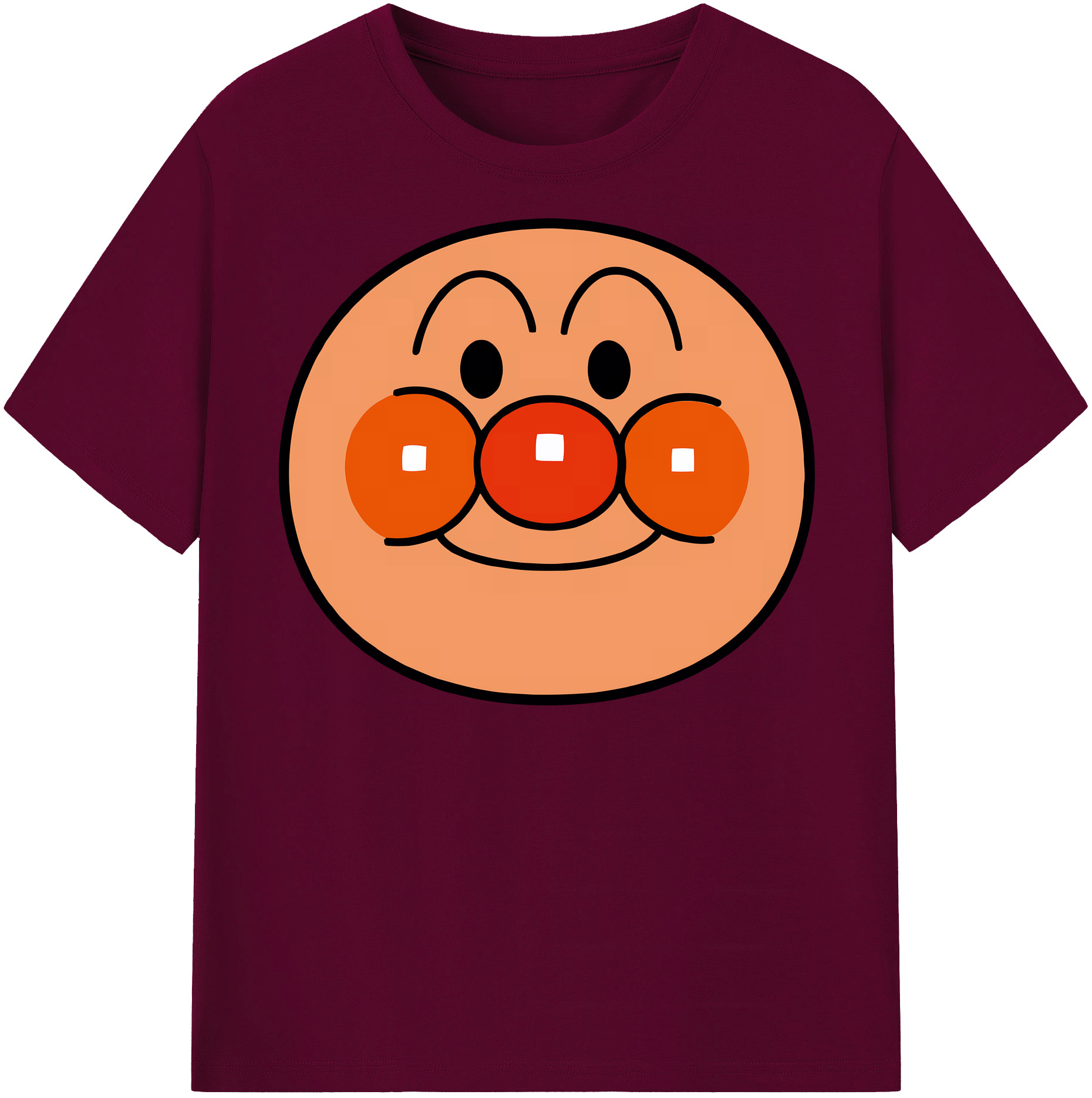 （画像用） アンパンマン Anpanman レディースカジュアルプリントTシャツ（綿100％）
